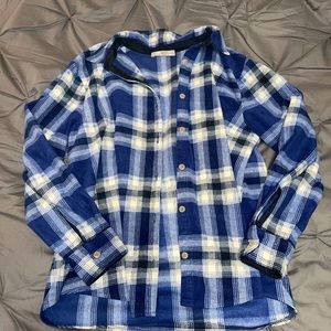 Plaid fleece flannel